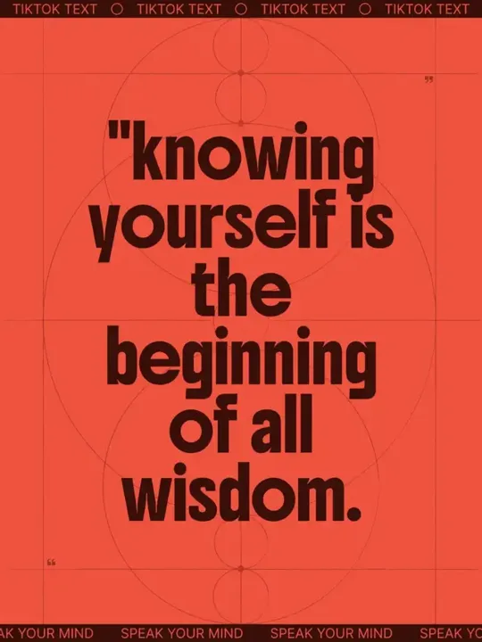 I really believe that knowing ourselves is the first step to true wisd