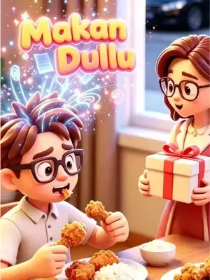 Mau pergi pesta, tapi Aku makan dulu di rumah… siapa tahu di restoran