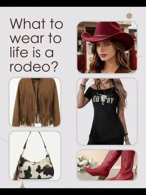 Not sure what to wear to @lifesarodeo_events in Manchester today! 🤠 He