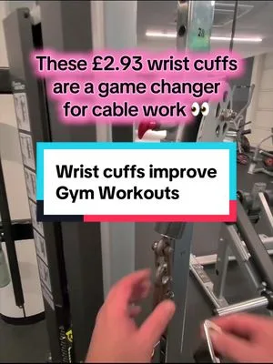 Have you tried wrist cuffs for cable work? 👀 I’ve been using them to t