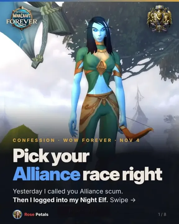 Confession: my main is Alliance. (NOT!) Yesterday I called you Allianc