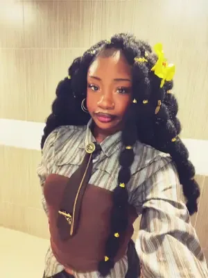 Outfit checkk #outfitcheck #bubblebraids #viraltiktok #bubblebraidshai