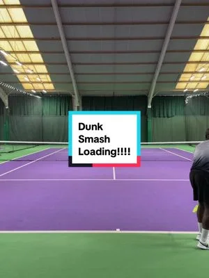 Taking flight to hit this smash. #tennis #loveforthegame #tennistraini