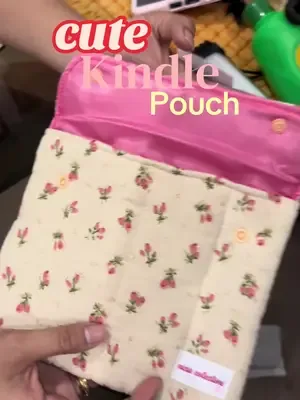 Cute Kindle pouch! ✨🌸🌷#kindle #kindlegirlie #booktok #fyp #kindlepouch