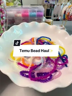 first Temu bead haul! Surprisingly impressed… but a few beads had me q