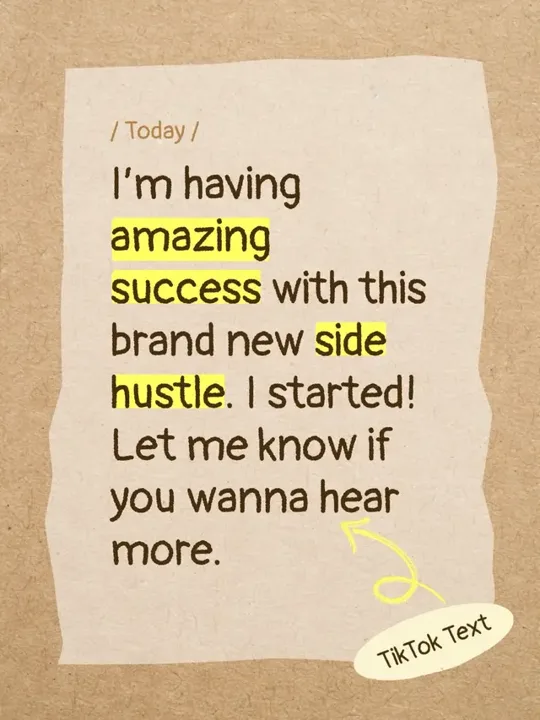 I’m having amazing success with this brand new side hustle. I started!