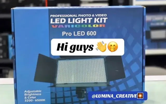 Content just got easier with the LED light 600 pro💃,it’s suitable for