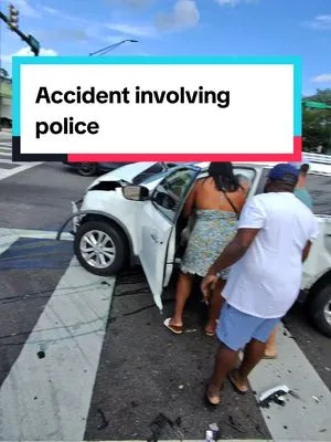 an accident involving police just happened at 4:40 p.m. in fort Pierce