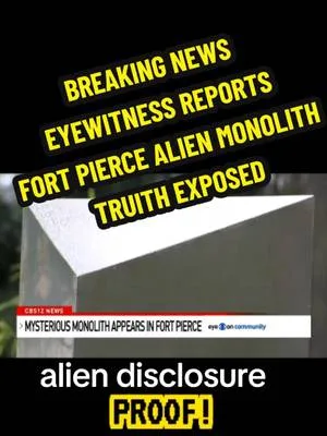 🚨 BREAKING: FORT PIERCE MONOLITH EYEWITNESS FINALLY SPEAKS – THE TRUTH