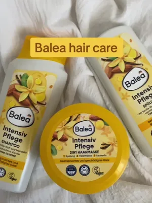✨ Balea shampoo, conditioner and hair mask with a delicate vanilla sce