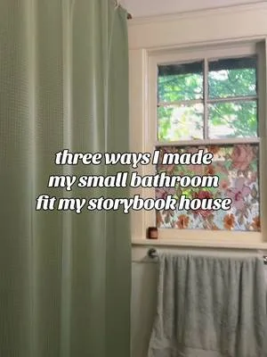 #cozyhome #storybookhome #whimsicaldecor #floraldesign #bathroommakeov