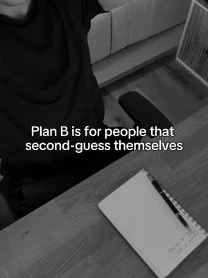 Plan B is for people who doubt themselves…#motivation #creatorsearchin