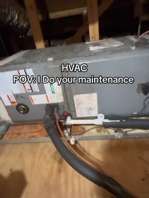 POV: I do your maintenance ❄️🔥 #HVAC #HVACTech #HVACLife #hvactechnici
