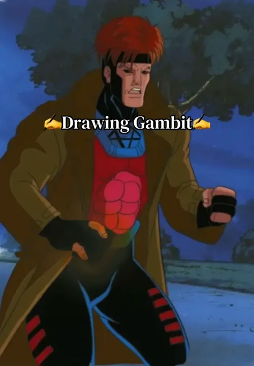 Drawing Gambit✍️#sketch#xmen#marvelrivals#gambit