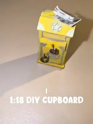Finally finishing this tiny cupboard… but it looks a little empty 🤍 Wh