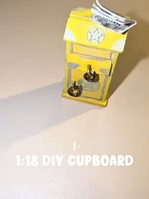 Finally finishing this tiny cupboard… but it looks a little empty 🤍 Wh