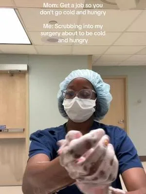 Reality of working in the OR❄️🤧#fyp#surgery#helathcareworkers #scrubte