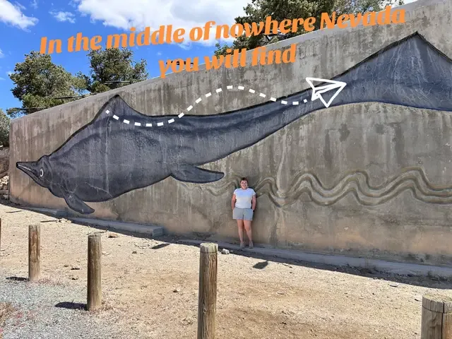 🌵🦕 Hidden in the middle of the Nevada desert is one of the coolest pla