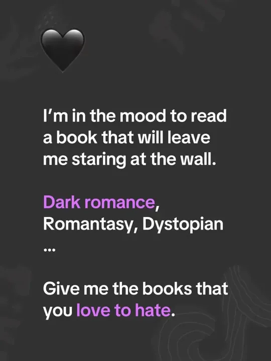 I’m in the mood to read a book that will leave me staring at the wall.
