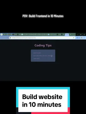 Build your first website in under 10 mins First write clean semantic H