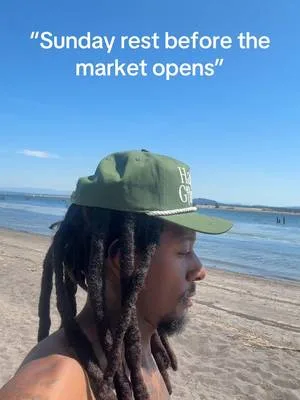 "Clearing my head at the river before the week starts 🌊 No charts, no