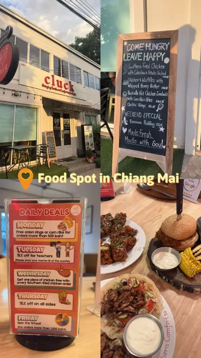📍Cluck  Good option if you fancy western food 🍔 The wings were 10/10 A