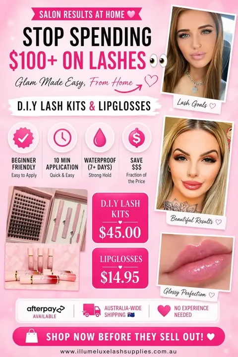 Stop spending $100+ on lashes when you can do this at HOME 😍✨ Salon re