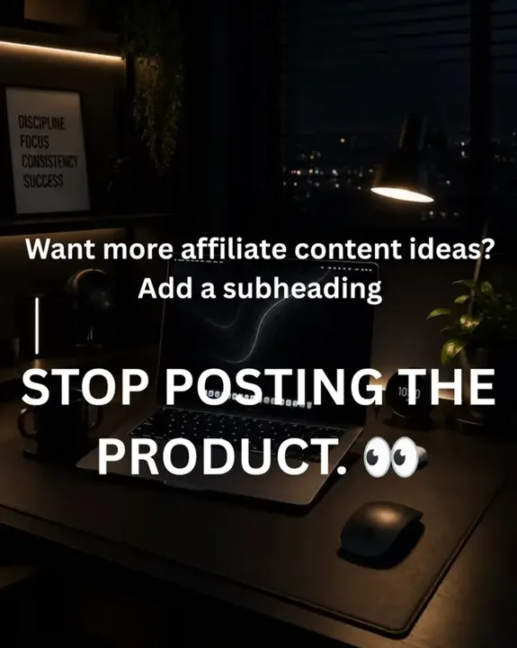 Affiliate marketing beginners: don't choose the product before underst
