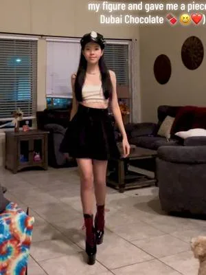 I’m lovinggg it ☺️☺️ #dubaichocolate #cosplay #pleaser #heels #poodle