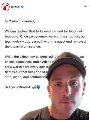 Have you seen the video? What do you think about Carnival’s response?