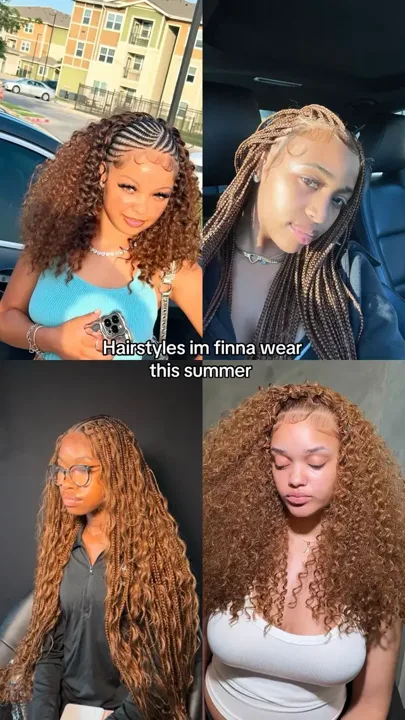 #hairstyles #braids #curlyhair #fyp #brownhair
