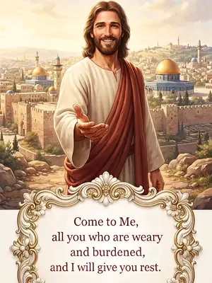 Come to Me, all you who are weary and burdened, and I will give you re