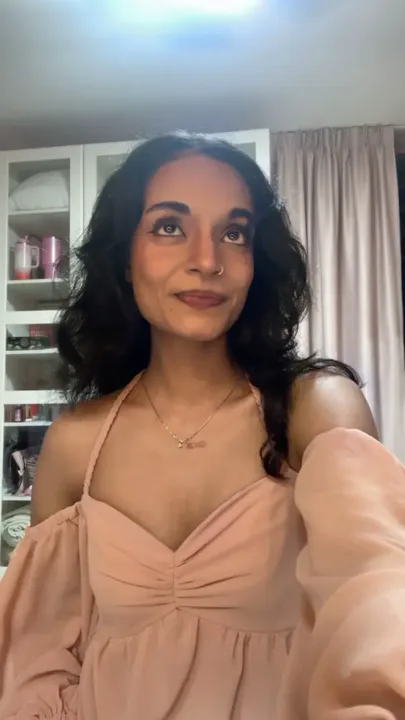 Giving pink bunny vibes today🐰 #pinkdress #prettydress #pinkaesthetic