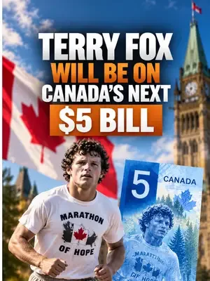 Canada’s next $5 bill will feature Terry Fox. The new polymer note wil