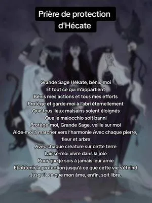Une prière de protection d'Hécate, pourquoi pas ? 🙏🌑🤍 #hecate #hekate