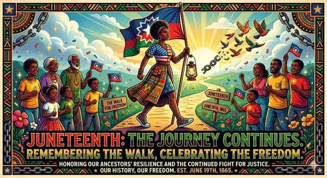 Our walk continues💪🏾 And like Opal Lee, Grandmother of Juneteenth we m