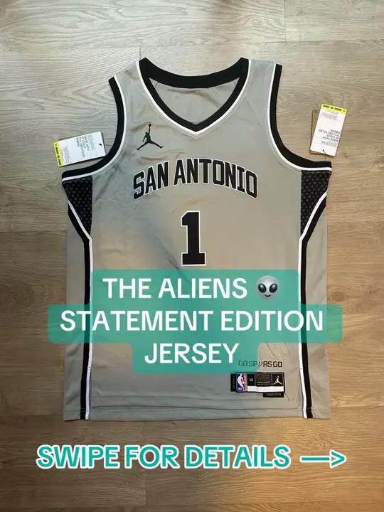 The Alien has landed in the Statement Edition. Wemby No. 1 Spurs grey