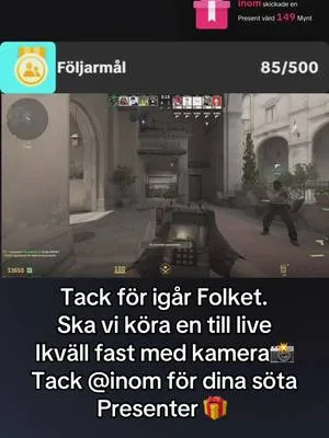 Tack för den fantastiska Presenten som skickades till min LIVE-sändnin