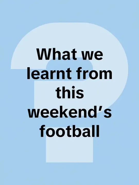 It was a very entertaining weekend of football we at things had to mak