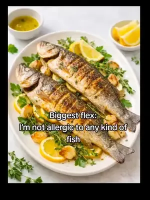 Biggest flex  I'm not allergic to any kind of fish  #fish #biggestflex