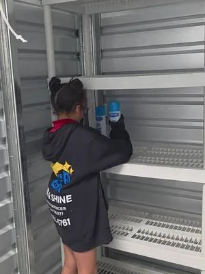 “Big milestone for my business 🙌 I finally have a storage space for al