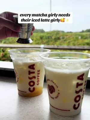 tag your bestie❤️‍🔥iced latte or iced matcha??💚🤎 #costacoffee #barista