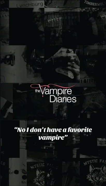 “‘I don’t have a favorite vampire’ — meanwhile, Klaus exists.”