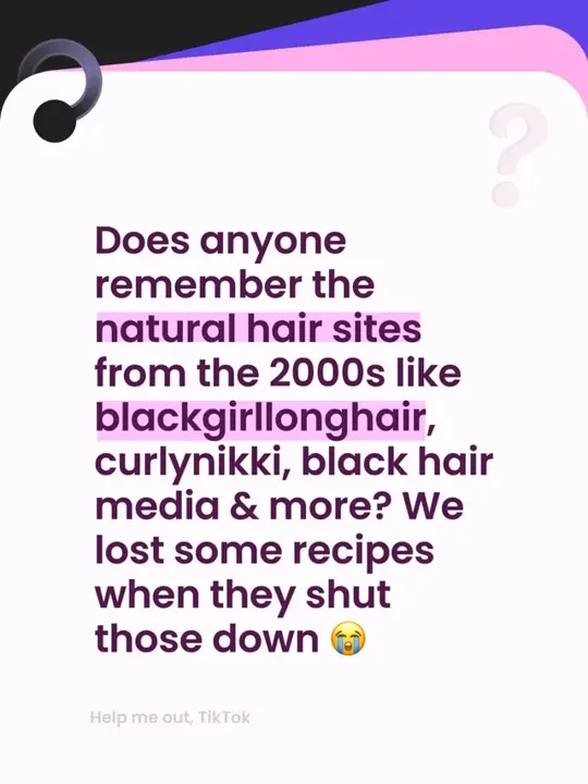 If you were online and natural in the 2000s you def remember these #na