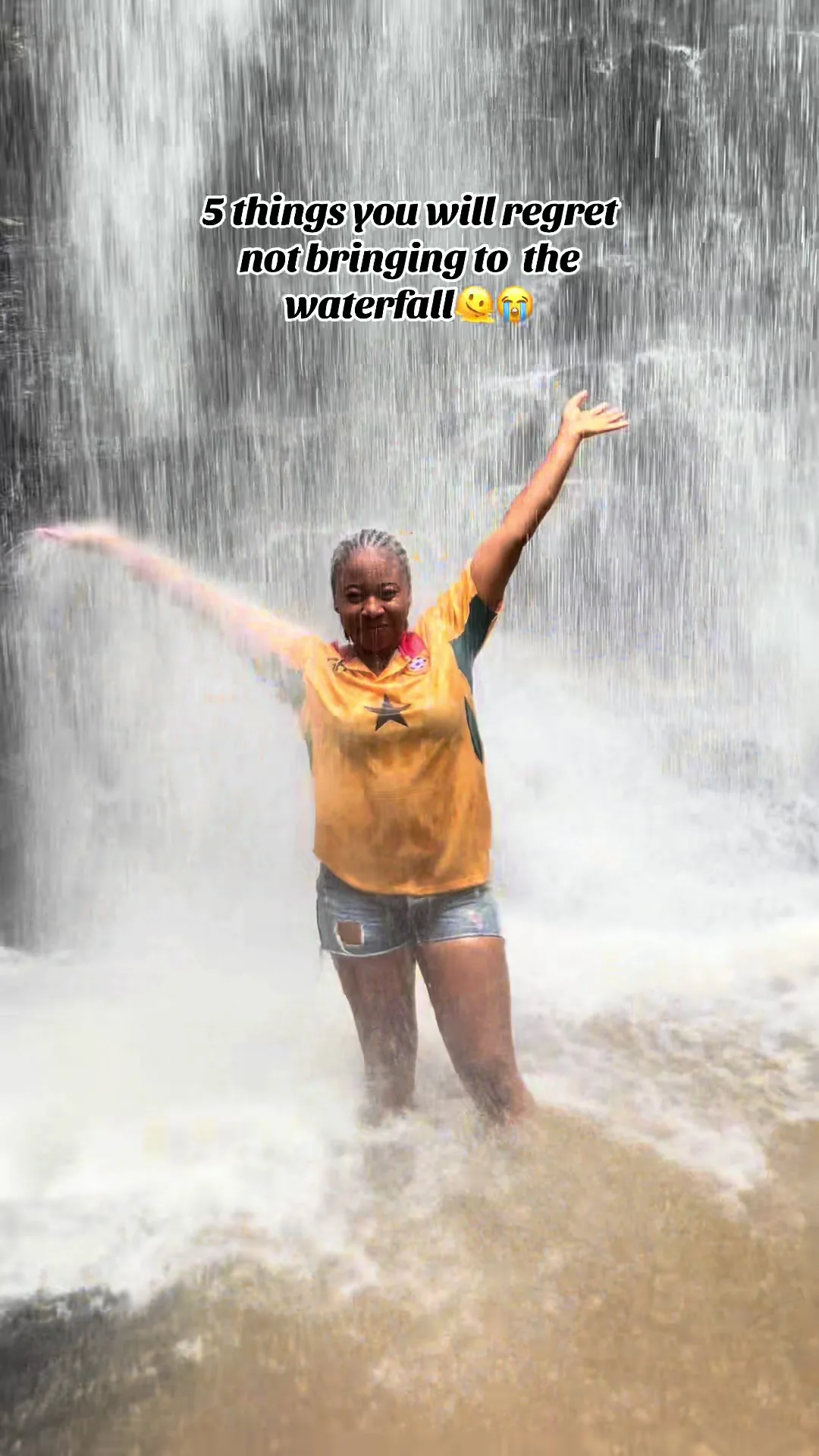 Don’t go to the waterfall unprepared 😭 1. Waterproof phone pouch – you