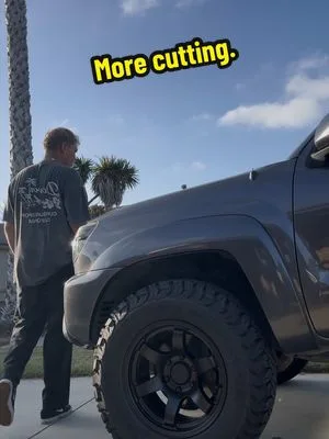 I lied… it was still rubbing, Back to trimming until I get the clearan