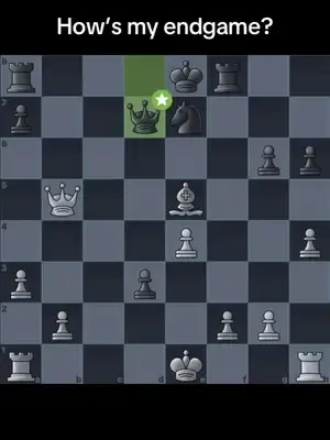 Would you beat me if we got in an endgame??#chesstok #fyp #zyxcba #gam