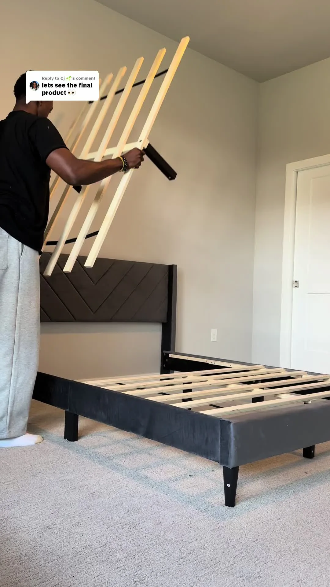 Replying to @Cj 🌱 This part right here… felt like progress. #bedroom #
