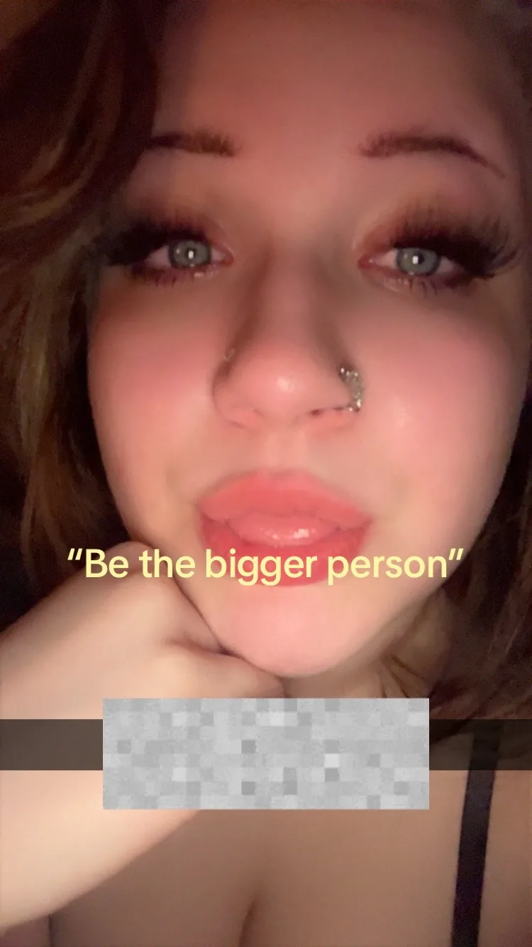 I usually am the bigger person both mentally and physically. #biggerpe