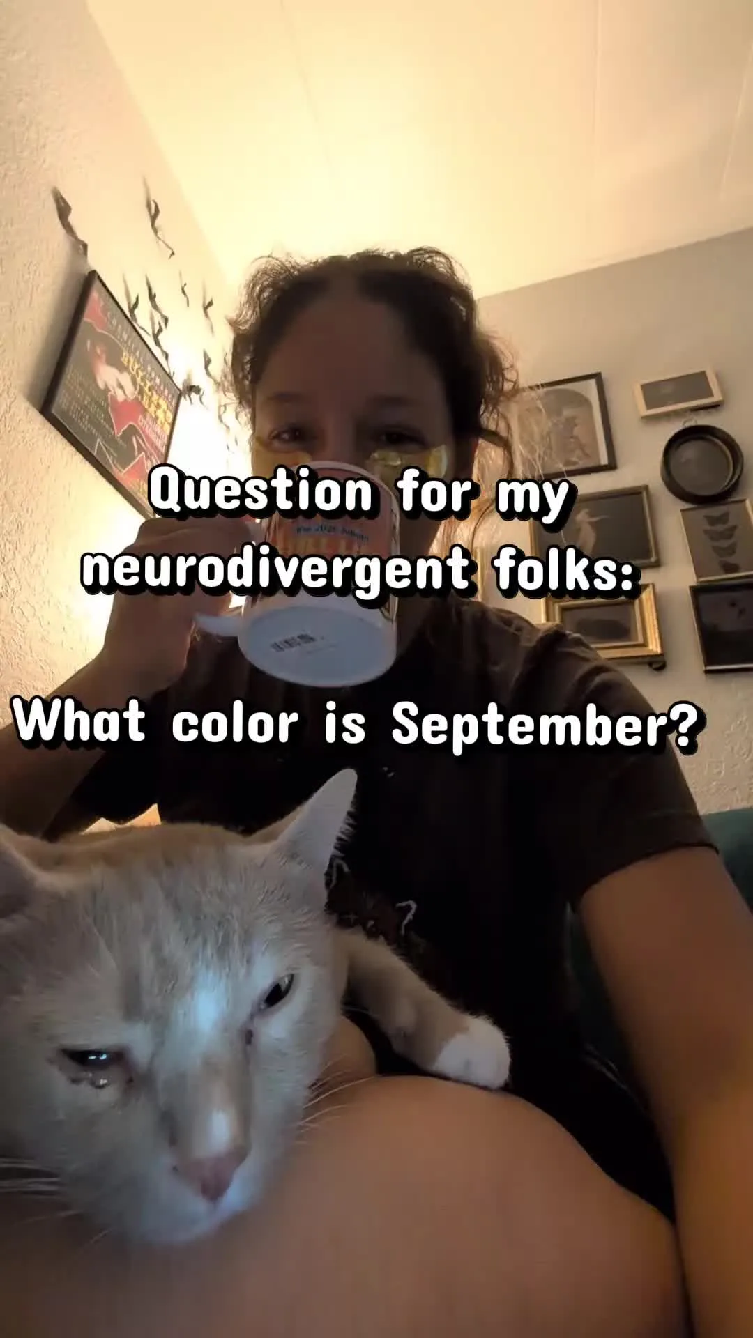 September is either golden yellow, deep orange, or dark blue—there is